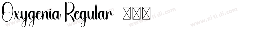 Oxygenia Regular字体转换